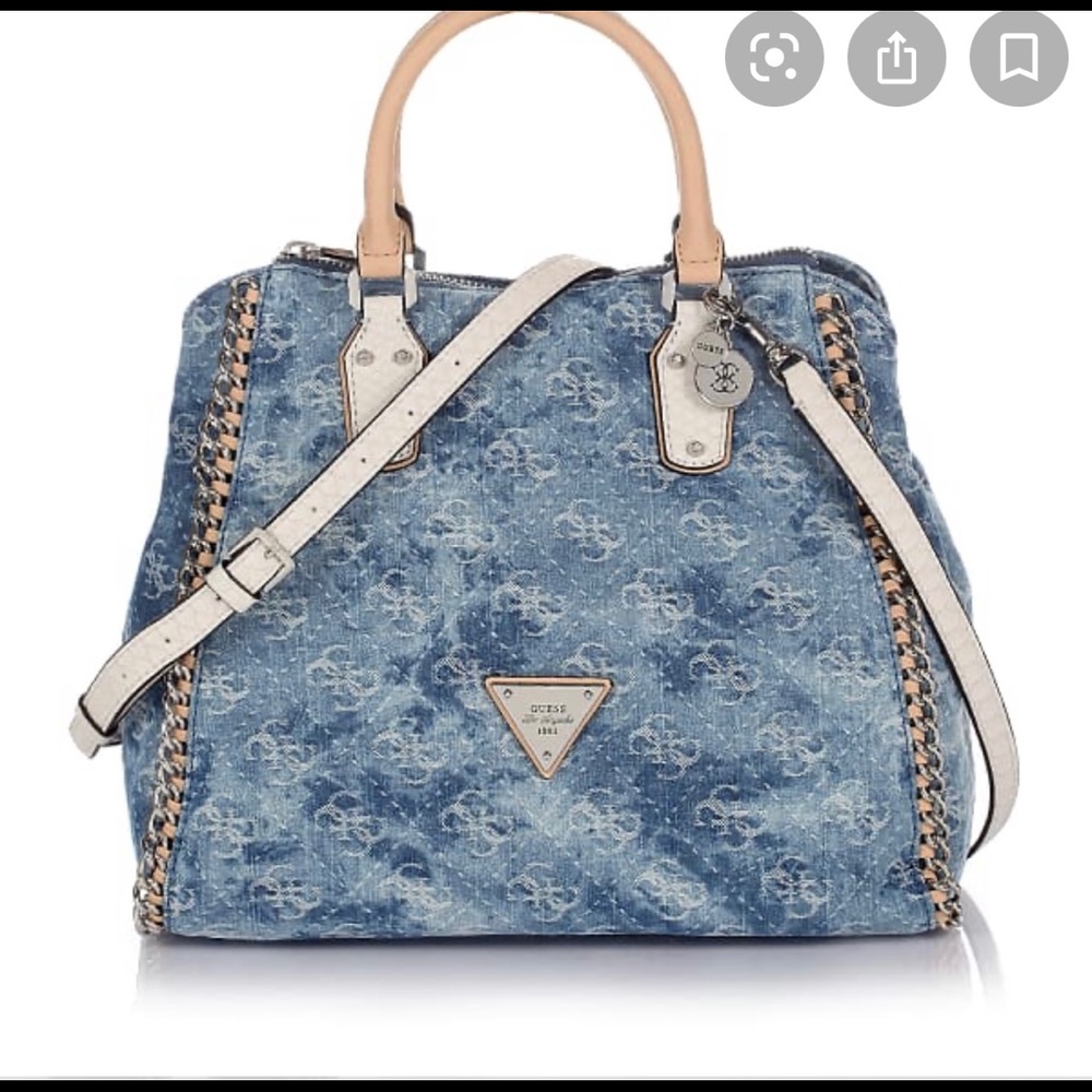 👛Pretty! 👛 Guess denim satchel!!